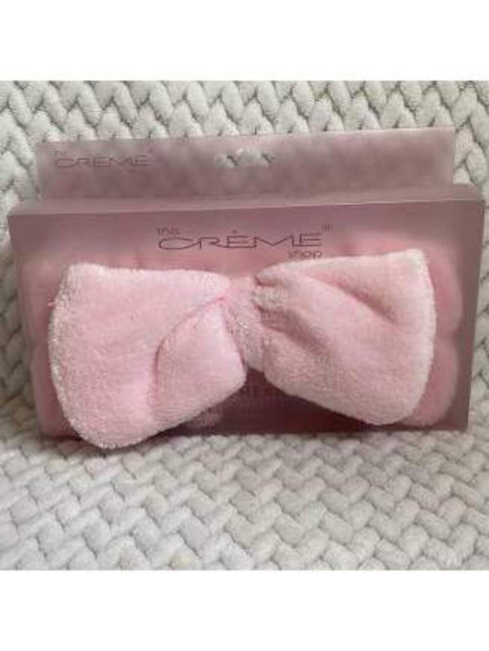 The Crème Shop Plushie Headband Plush Spa Headband Bow